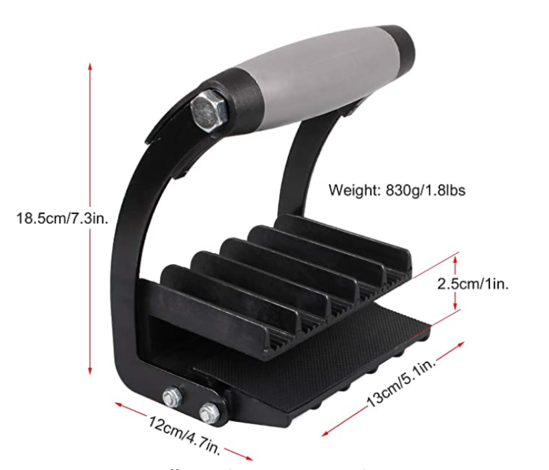 Single Hand Clamp Lift Tool for Wood/Glass/Plaster Board or Heavy 0 to 1" Self-adjusting Grip Range