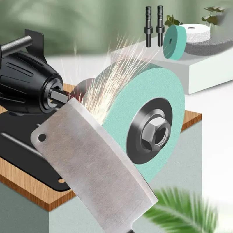 Metal Polish Hand Electric Drill To Grinder Machine Sander Conversion Head Kit
