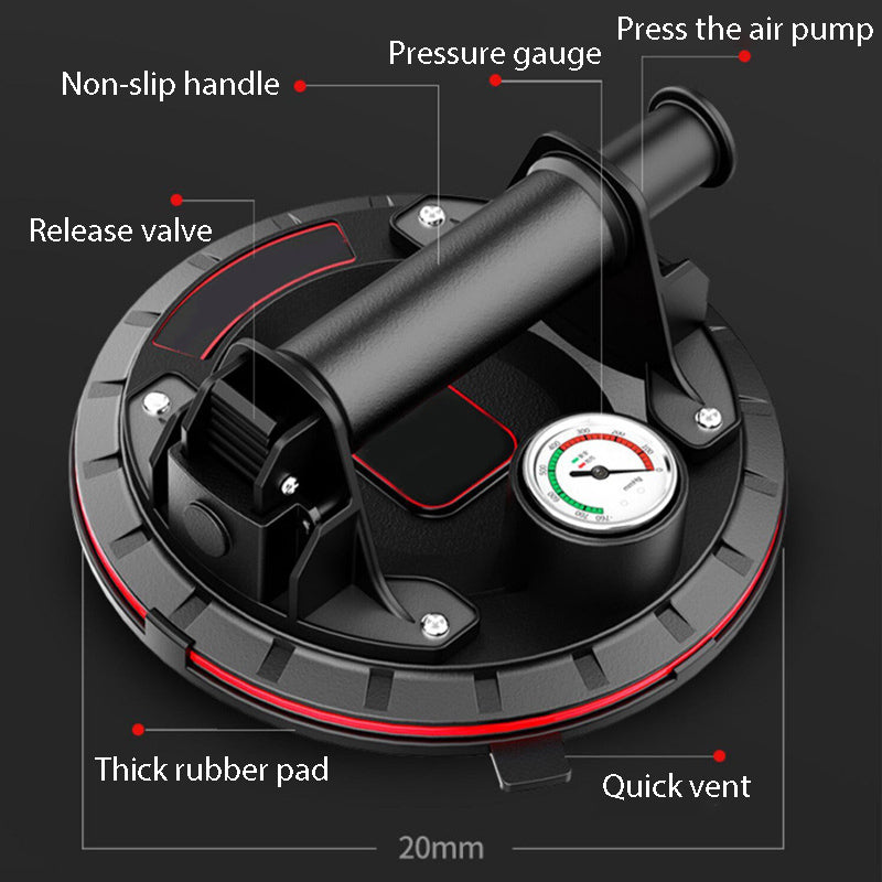 8 Inch Vacuum Suction Cup with Copper Handle Manual Suction Cup For Glass, Tile