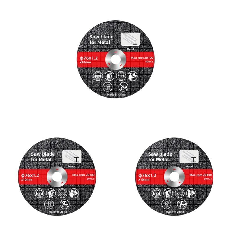 76mm Saw Blade Metal Cutting Discs Sanding Grinding Cut Off Circle Wheels Blades Discs
