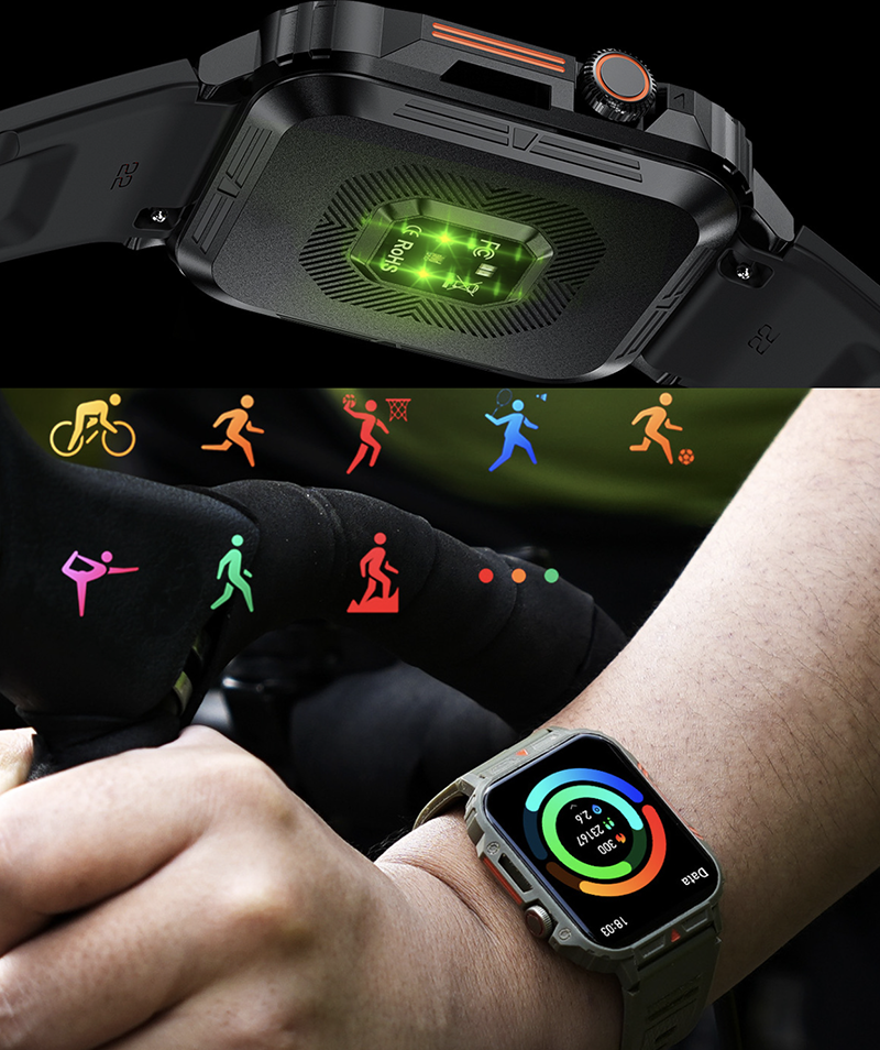Waterproof Smartwatch Indestructible Ultra Smartwatch for Android IOS