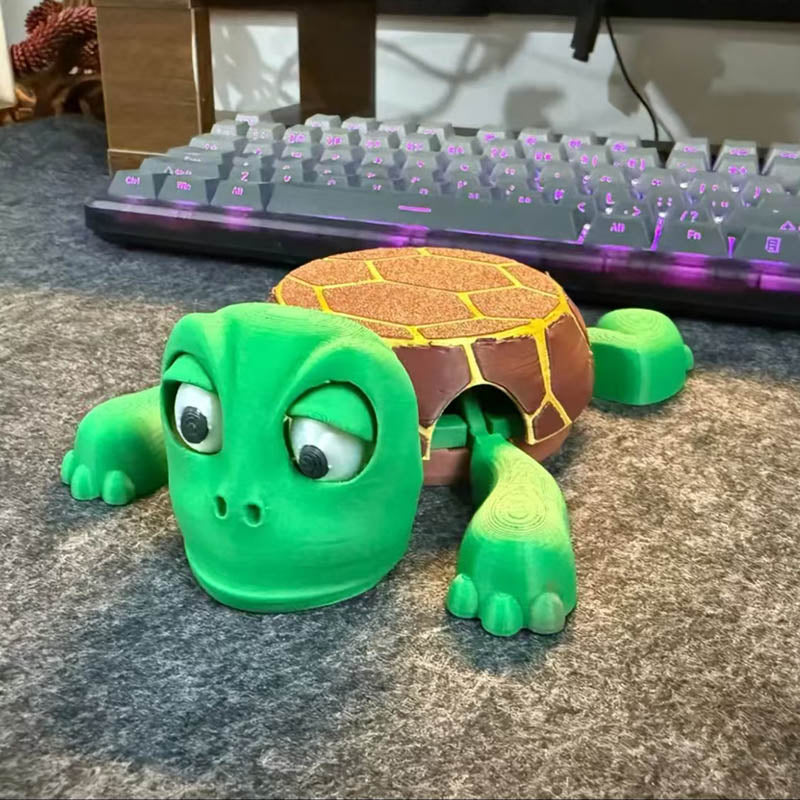 3d Printed Funny Turtle Tabletop Coaster