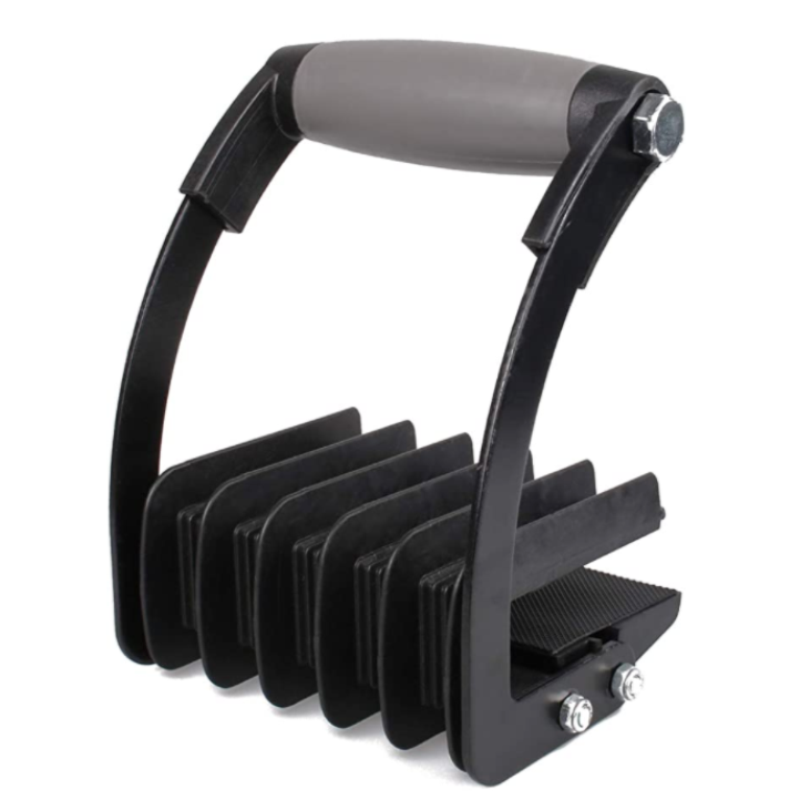 Single Hand Clamp Lift Tool for Wood/Glass/Plaster Board or Heavy 0 to 1" Self-adjusting Grip Range