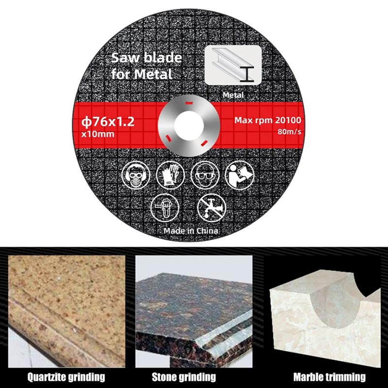 76mm Saw Blade Metal Cutting Discs Sanding Grinding Cut Off Circle Wheels Blades Discs