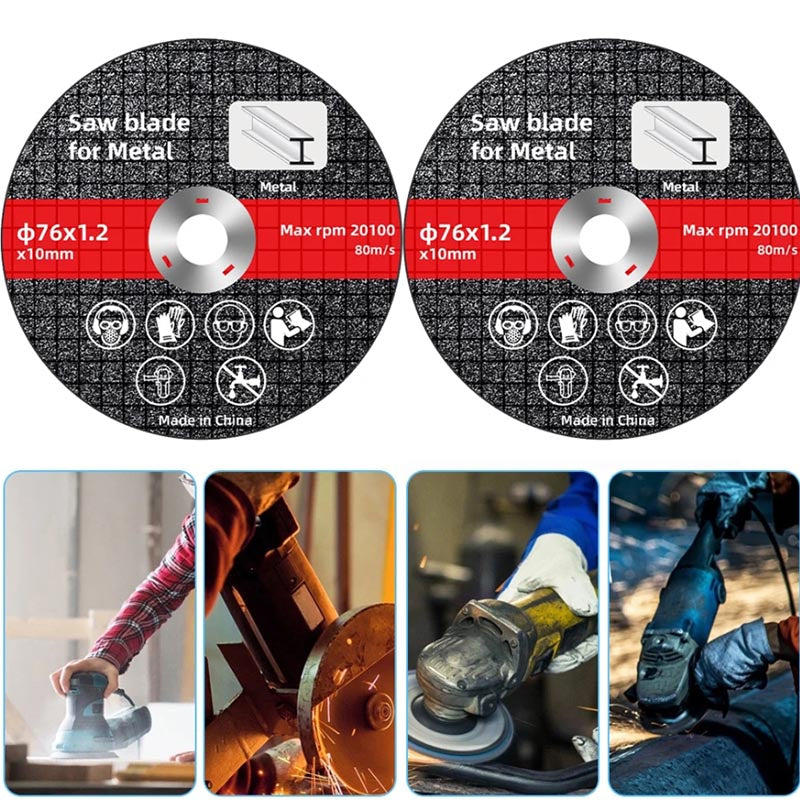 76mm Saw Blade Metal Cutting Discs Sanding Grinding Cut Off Circle Wheels Blades Discs
