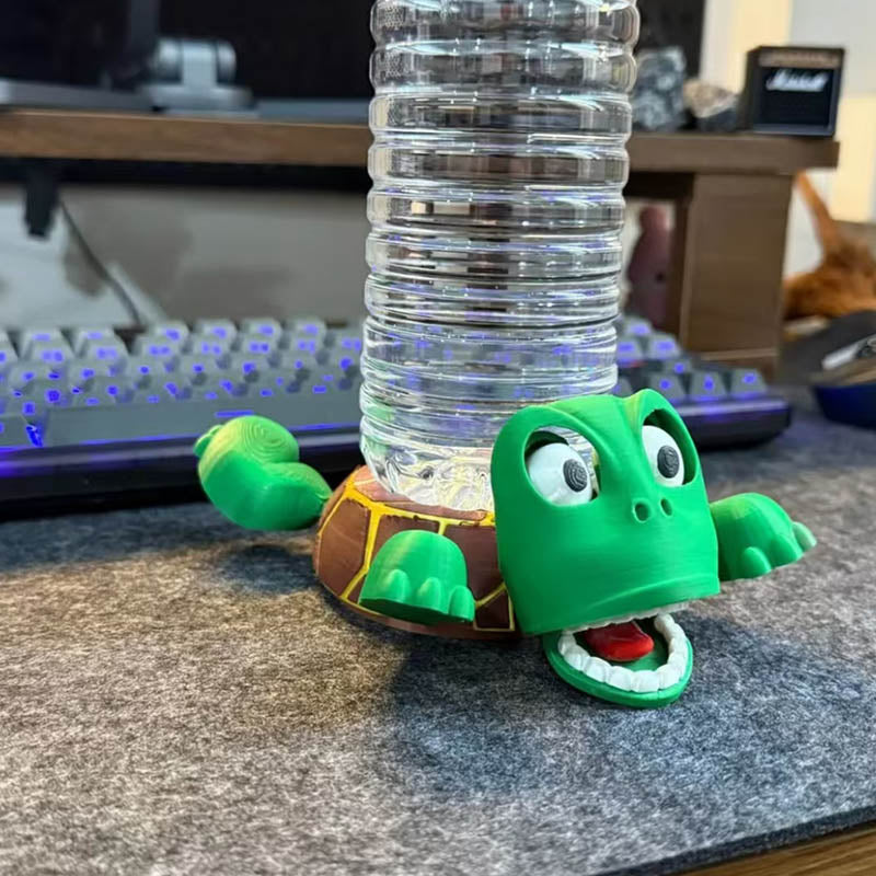 3d Printed Funny Turtle Tabletop Coaster