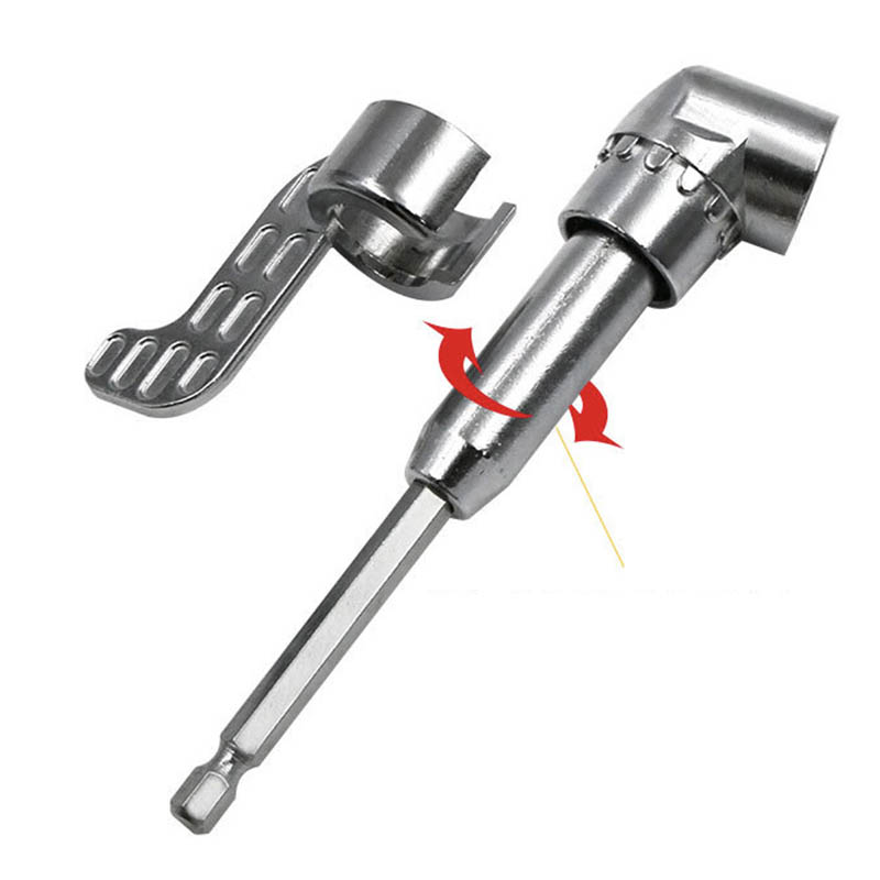 Angle Screwdriver Set Socket Holder Adapter Adjustable Hex Bit Socket Right Angle Drill Attachment Adapter