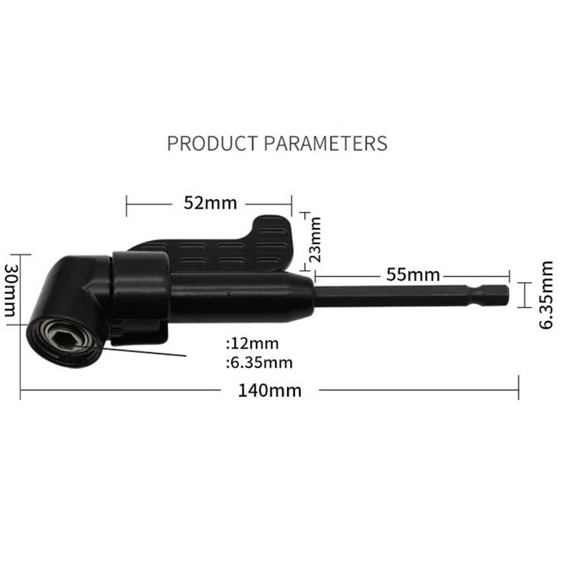 Angle Screwdriver Set Socket Holder Adapter Adjustable Hex Bit Socket Right Angle Drill Attachment Adapter