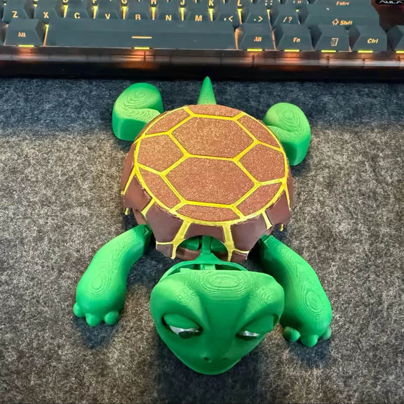 3d Printed Funny Turtle Tabletop Coaster