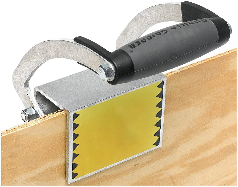 Single Hand Clamp Lift Tool for Wood/Glass/Plaster Board or Heavy 0 to 1" Self-adjusting Grip Range