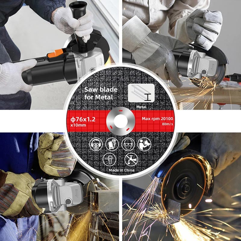 76mm Saw Blade Metal Cutting Discs Sanding Grinding Cut Off Circle Wheels Blades Discs