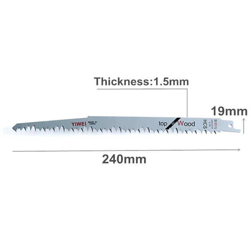 Reciprocating Saw Blade for Wood Pruning
