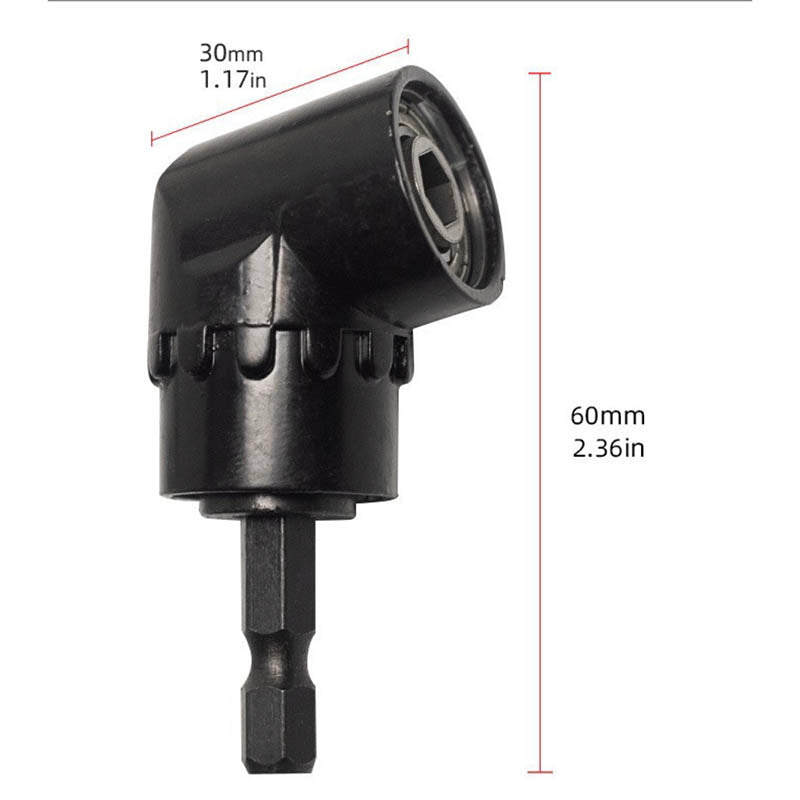 Angle Screwdriver Set Socket Holder Adapter Adjustable Hex Bit Socket Right Angle Drill Attachment Adapter