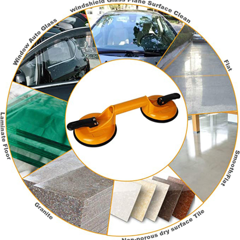 2PCS Tile Glass Suction Cup Lifter Floor Suction Cup Floor Gap Fixer
