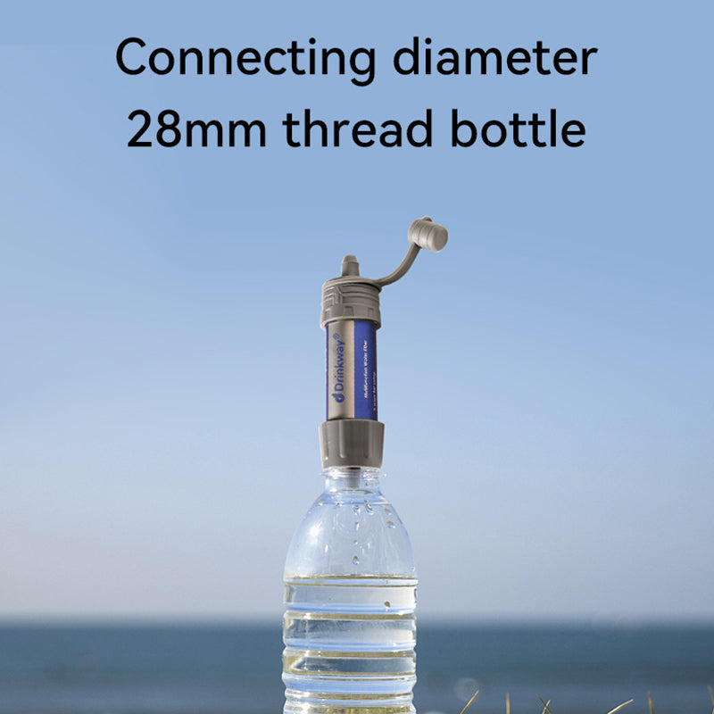 Khaki Grey Outdoor Camping Survival Portable Water Purifier Tool