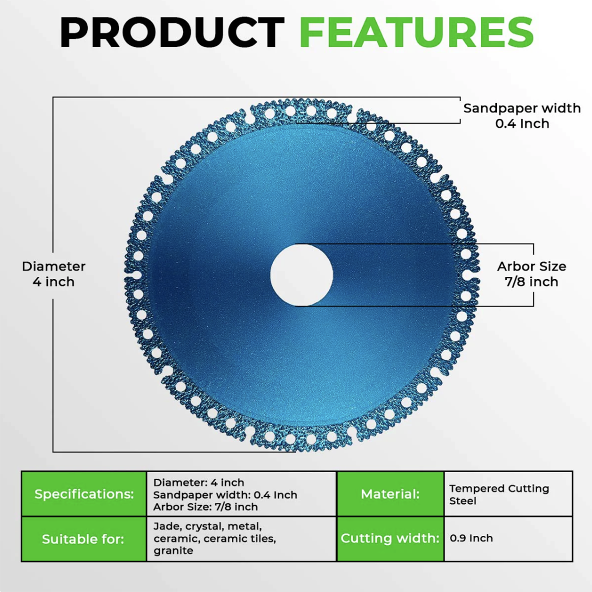 Diamond Steel Cut Off Wheel Cut Everything in Seconds