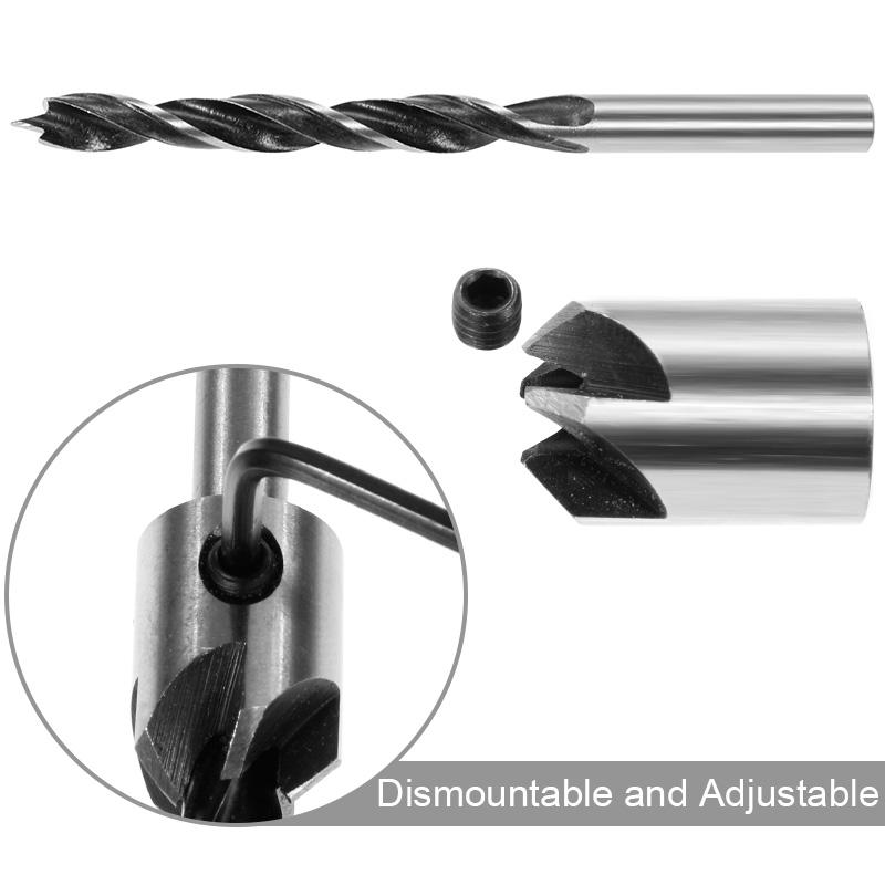 Flute Counter Sink Drills Bit Reamer Set For Woodworking Chamfer 3-10mm