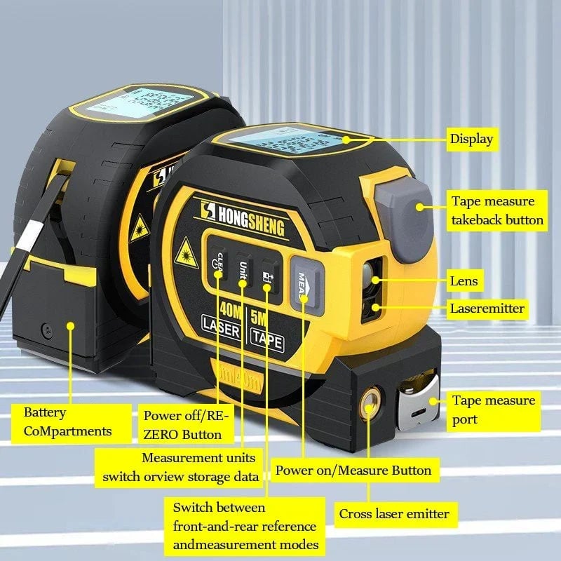 (🔥HOT SALE NOW 49% OFF) - Measurin Sight 3-In-1 Infrared Laser Tape Measuring💖Free Shipping