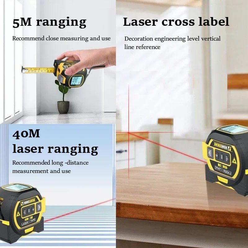 (🔥HOT SALE NOW 49% OFF) - Measurin Sight 3-In-1 Infrared Laser Tape Measuring💖Free Shipping