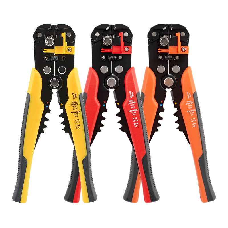 Crimper Cable Cutter Adjustable Automatic Wire Stripper Multifunctional Stripping Crimping Pliers