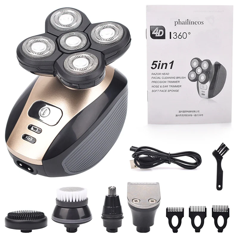 🔥Hot Sale- 49% OFF🔥 5 In 1 Multifunctional 4D Electric Shaver