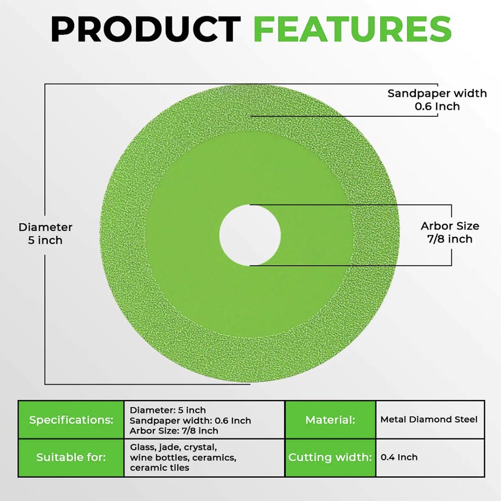 Green Autra Diamond Steel Cut Off Wheel Cut Everything in Seconds