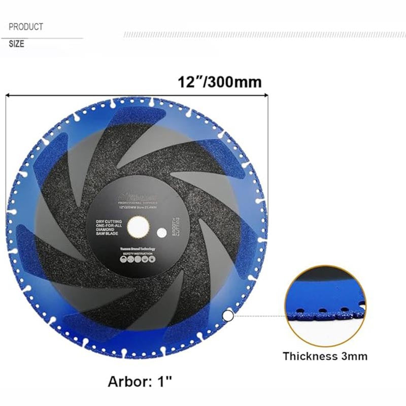 Metal Cutting Diamond Blade All Purpose Cut Off Wheel for Rebar Sheet Metal Angle Iron Stainless Steel