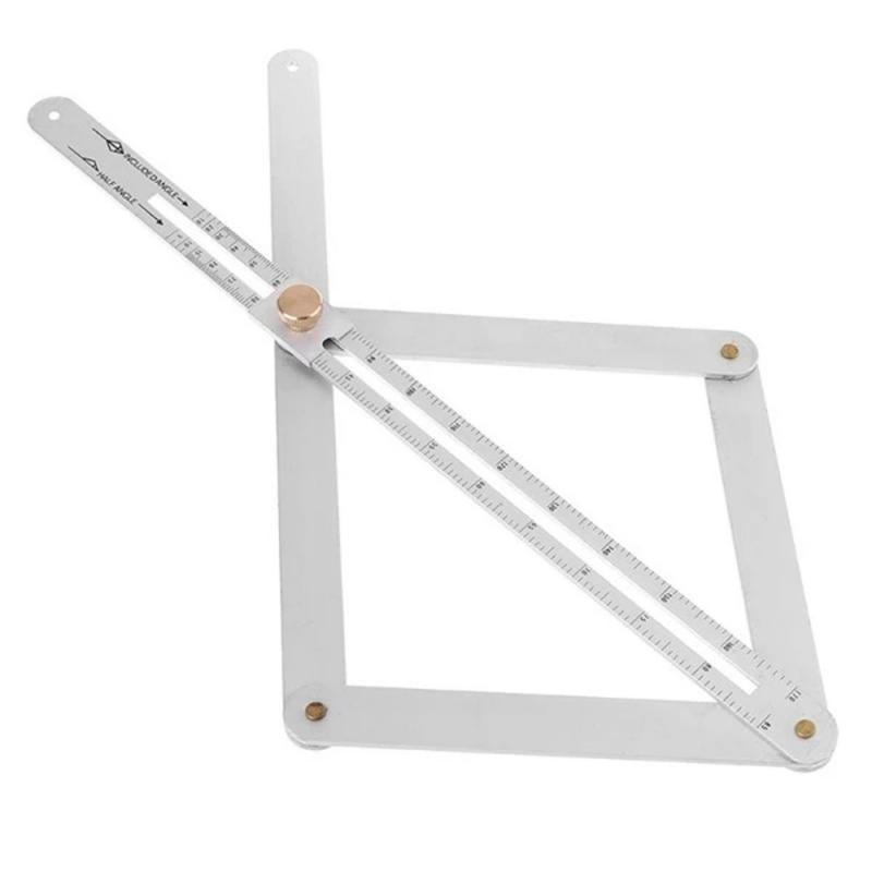 Multifunction Professional Folding Ruler Woodworking Model Angle Square