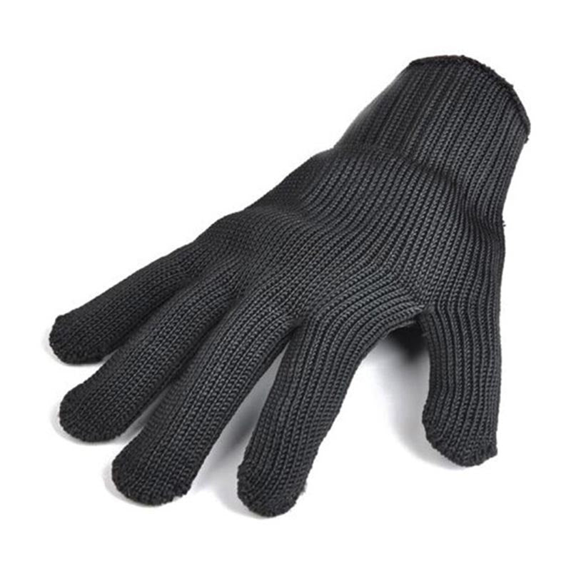 Black Stainless Steel Anti Cutting Wear Resistant Working Gloves