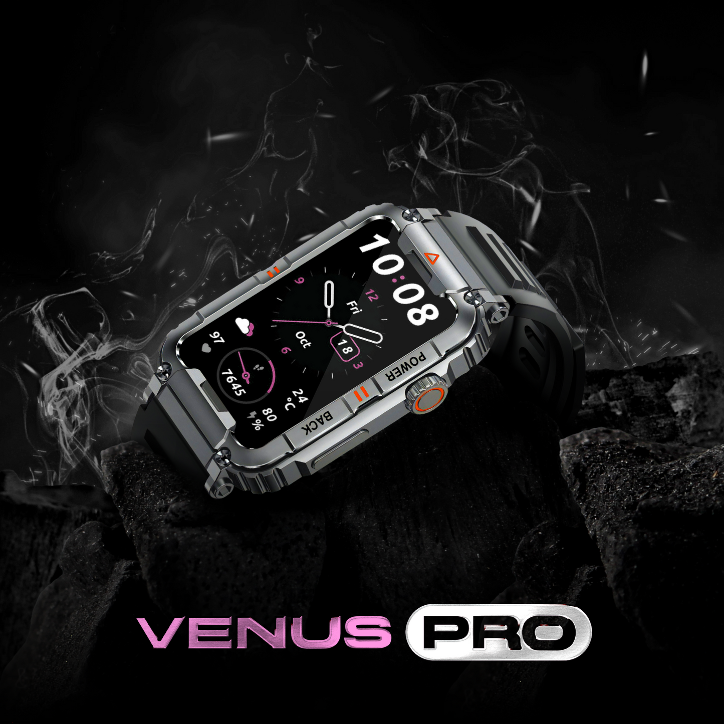 Venus Pro Smartwatch Indestructible Ultra Smartwatch for Android IOS