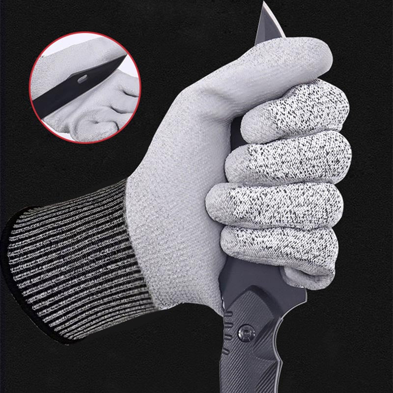 Five Level Anti Cutting Glass Cutting Machinery Labor Protection Gloves