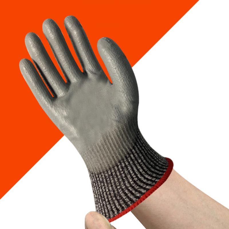 Five Level Anti Cutting Glass Cutting Machinery Labor Protection Gloves